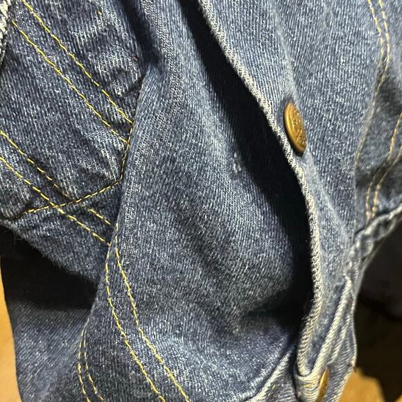 Vtg Oshkosh B Gosh Denim Jean Jacket Kids Sz 4 Toddler Snap Button Union USA - Picture 4 of 8